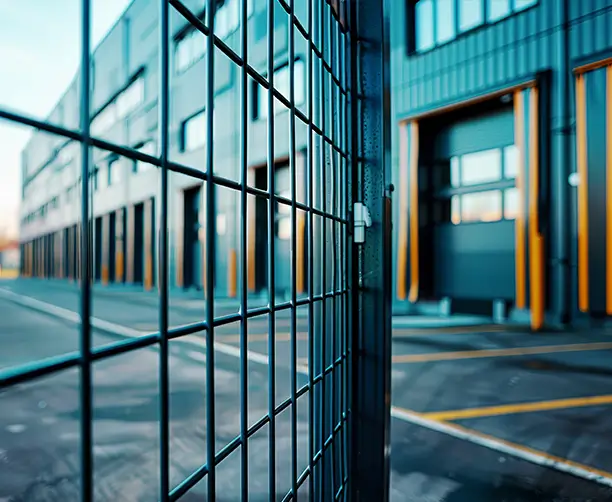 Industrial Metal Fence Building