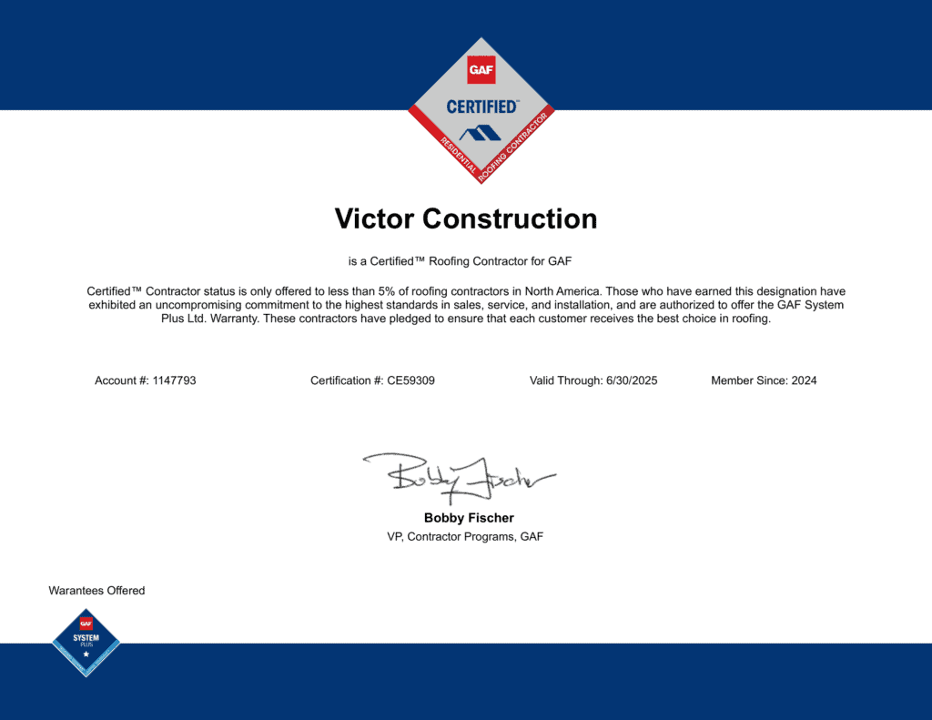 GAF Roofing Certification